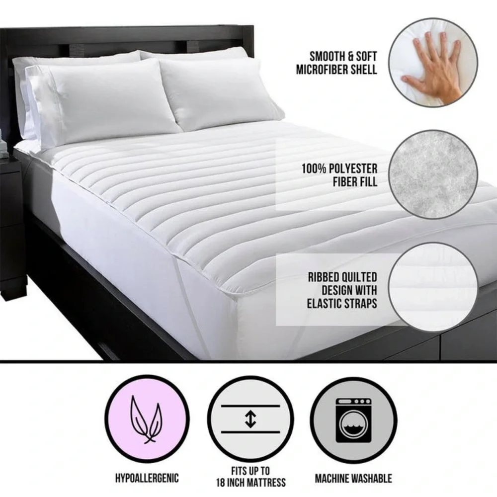 Ella Jayne Hotel Collection Big and Soft Mattress Pad twin